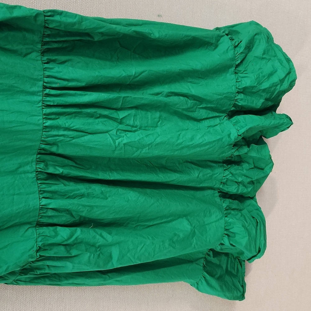 Caroline Constas Green Ruffle Dress Size Medium - Picture 8 of 15